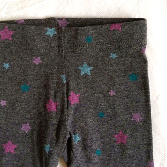 george charcoal gray with colorful stars leggings 12 months baby girl - Picture 2 of 5